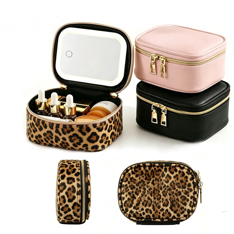 Beauty Kiss Makeup - Borsa Portatile per Trucchi con LED