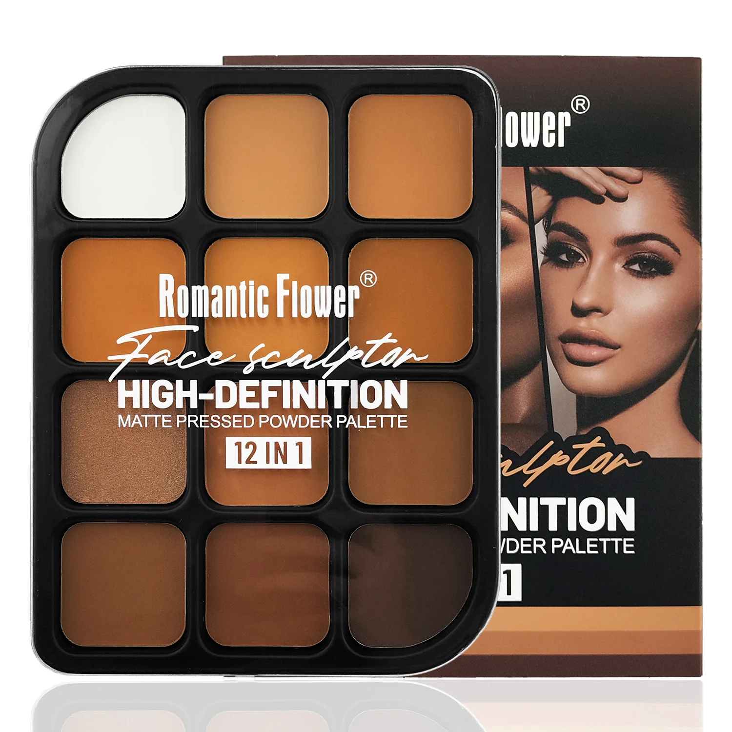 Concealer Full Coverage - Palette di contorni opachi da 12