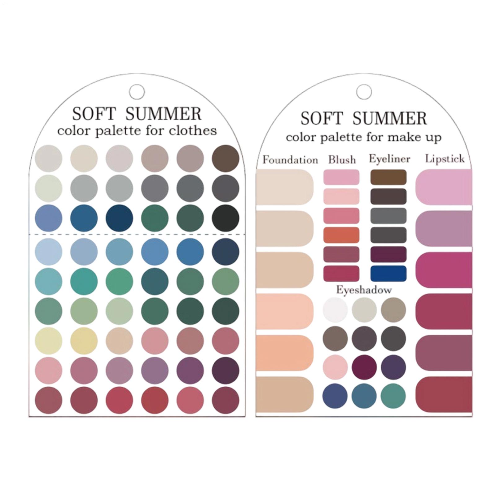 Beauty Kiss Makeup - Cartoncino con Palette di Colori Estivi