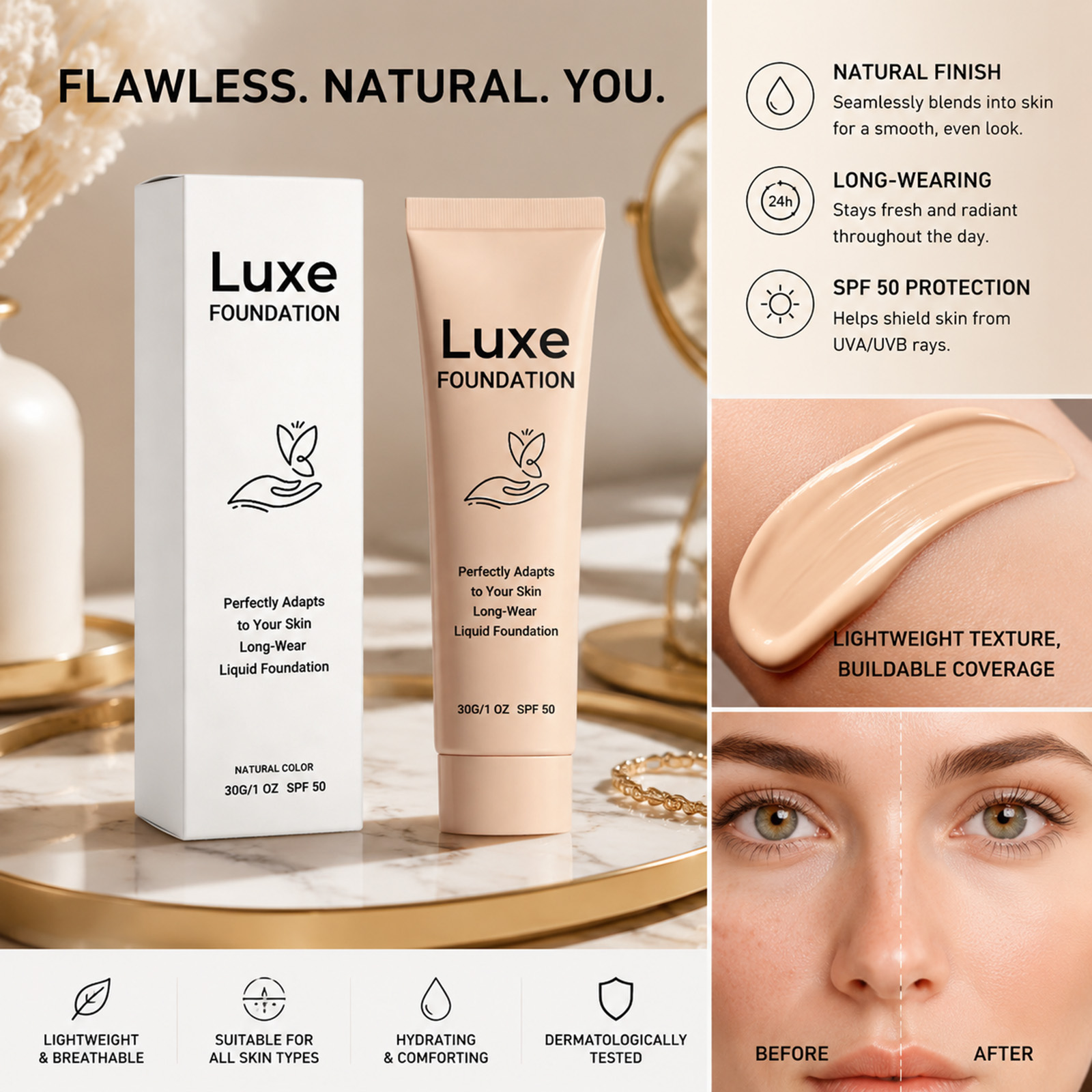 Fondotinta SPF 50+ che cambia  - Beauty Makeup Cream recensione e prezzo